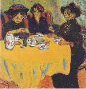 Coffee drinking women, Ernst Ludwig Kirchner